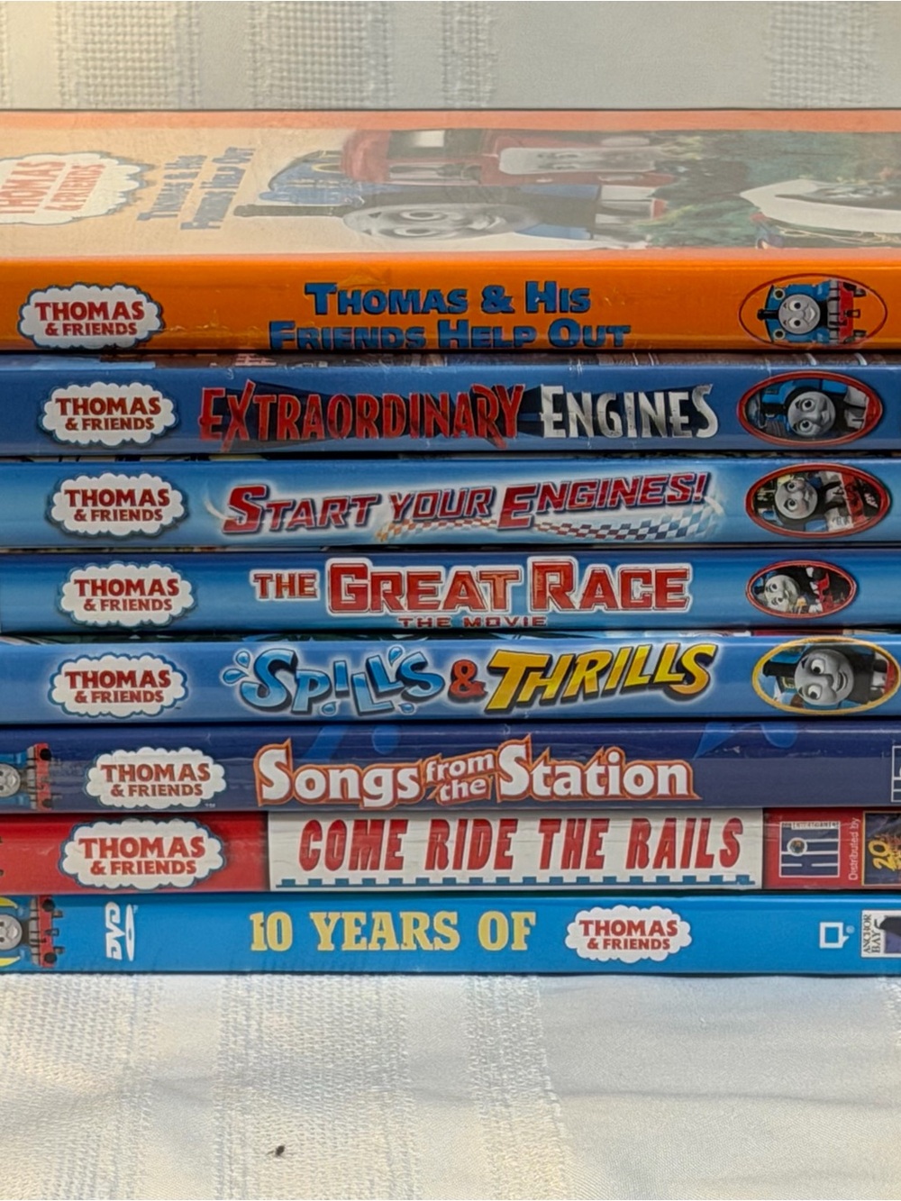 Lot of 8 Thomas The Train Tank Engine & Friends Classic DVDs Bundle